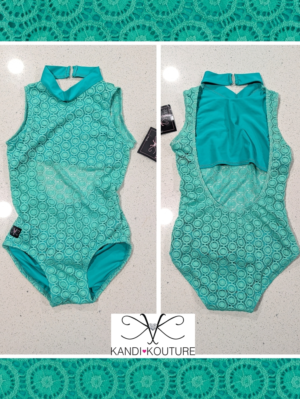 NEW Pageant Dancewear Kandi Kouture Dance Gymnastics Leotard CXL ARI MINT $78+